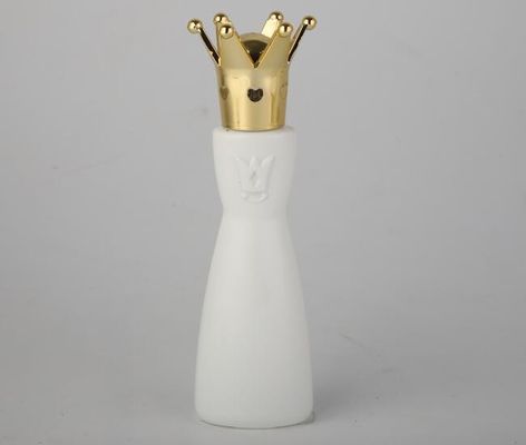 30MLガラス香水瓶は女王ねじ帽子Skincareおよび構造の包装とびんに吹きかける
