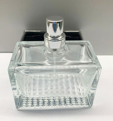 長方形50ml Surlynの空の香水瓶のガラス スプレーヤーのびんの透明な設計