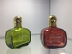 噴霧器のスプレーヤーの贅沢な香水瓶透明な緑の赤い色