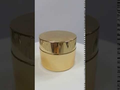 化粧品包装用空ガラスクリームジャー プラスチックキャップ