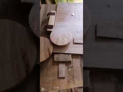 Cosmetic Bamboo Cream Jar Cap With Laser Engraving Logo Eco-Friendly