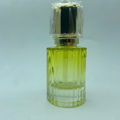 イエロープレミアムガラスローションボトル 40ml ゴールドポンプボトル付き 化粧品ボトル OEM