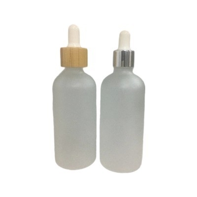 100ml 120mlは精油のためのガラス点滴器のびんねじ帽子MSDSを曇らした