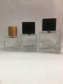 正方形の透明なガラス香水瓶の香水スプレーのびんSkincareおよび構造の包装