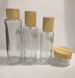 スキン ケア ガラスの化粧品の包装のローションのびんのクリームの瓶の安全なEcoの友好的な化粧品の容器