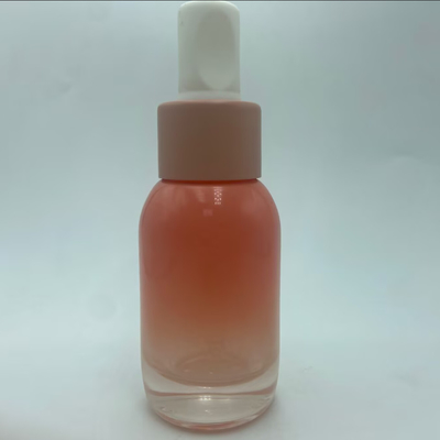 50ml ピンクローション ガラスボトル オーダーメイド ロゴ OEM ガラスボトル ローション ボトル 卸売メーカー