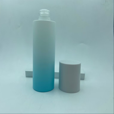 化粧品 包装 皮膚ケア 淡い青色 グラディアント タンナー スクリューキャップ付き ガラスボトル