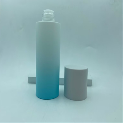 化粧品 包装 皮膚ケア 淡い青色 グラディアント タンナー スクリューキャップ付き ガラスボトル