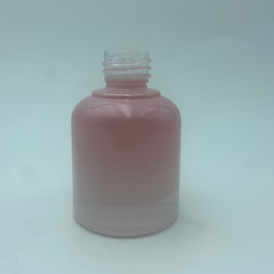 2025年 再利用可能なピンクガラス瓶 オイル用ドロッパーボトル シルバーカラー 高級卸売 30ml
