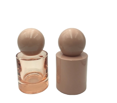 カスタム30ml & 50ml ラグジュアリーガラス香水瓶 ミストまたはセラムポンプガラスボトル 丸型ボールキャップ セラム製品用
