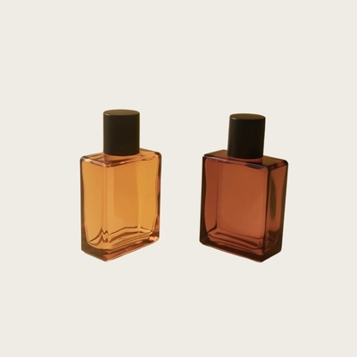 25ml 香水ガラスボトル フラット長方形 OEM プライベートラベル 化粧品パッケージボトル メーカー