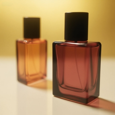 25ml 香水ガラスボトル フラット長方形 OEM プライベートラベル 化粧品パッケージボトル メーカー
