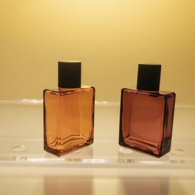 25ml 香水ガラスボトル フラット長方形 OEM プライベートラベル 化粧品パッケージボトル メーカー