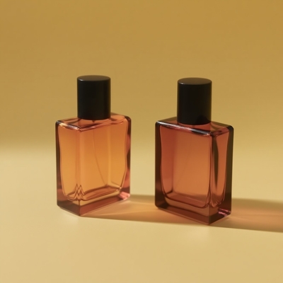 25ml 香水ガラスボトル フラット長方形 OEM プライベートラベル 化粧品パッケージボトル メーカー