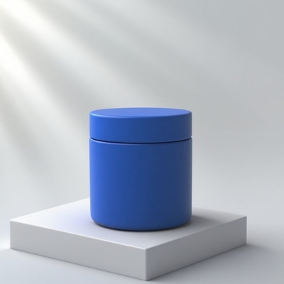 2025年新着 100g 丸型ガラス製コスメジャー プラスチック蓋付き スキンケアクリーム、マスク、アイクリーム、フェイスクリーム用 - OEMサービス利用可能