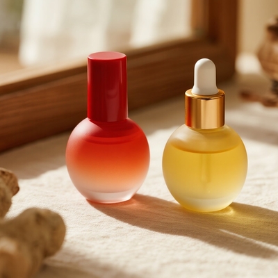 スキンケア用カスタムグラデーション30ml/40ml/50mlセラムボトル - ドロッパー付きエッセンシャルフェイシャルオイルガラスボトル