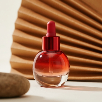 スキンケア用カスタムグラデーション30ml/40ml/50mlセラムボトル - ドロッパー付きエッセンシャルフェイシャルオイルガラスボトル