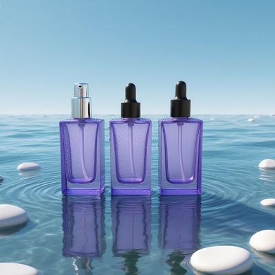 オーダーメイド 30ml グラス目血清ボトル コスメティック血清のドロッパー付き - リサイクル可能