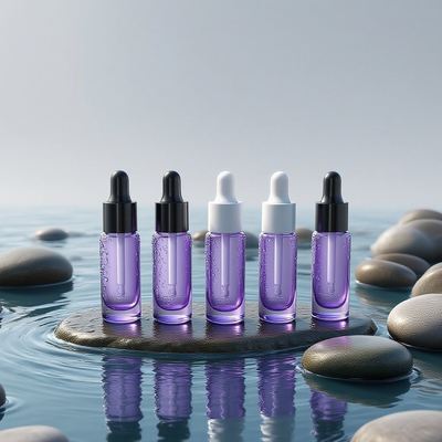 エコフレンドリー 10ml 丸い眼クリームドロッパーボトル - オーダーメイドロゴの眼ケアのためのサンプルエッセンスオイルボトル