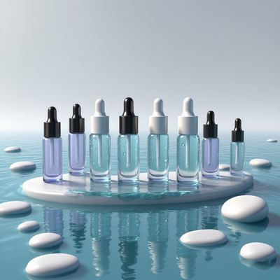 エコフレンドリー 10ml 丸い眼クリームドロッパーボトル - オーダーメイドロゴの眼ケアのためのサンプルエッセンスオイルボトル