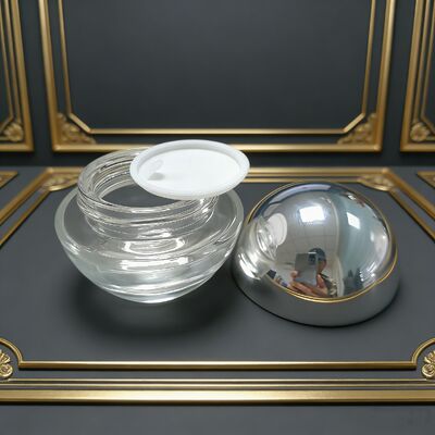 Glass Glass Jar 25g and 50g with Round Shape for Cream Product OEM Factory