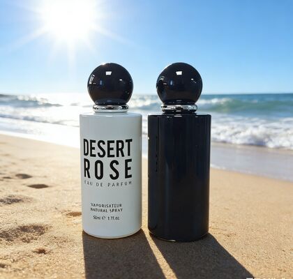 ミニマリストスタイルの直筒型50mlの香水ボトル