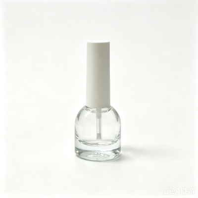 マットガラスネイルポリッシュソリューションボトル（ねじ込みキャップ、ロゴ印刷付き）5ml プロクリアブラシパッケージ